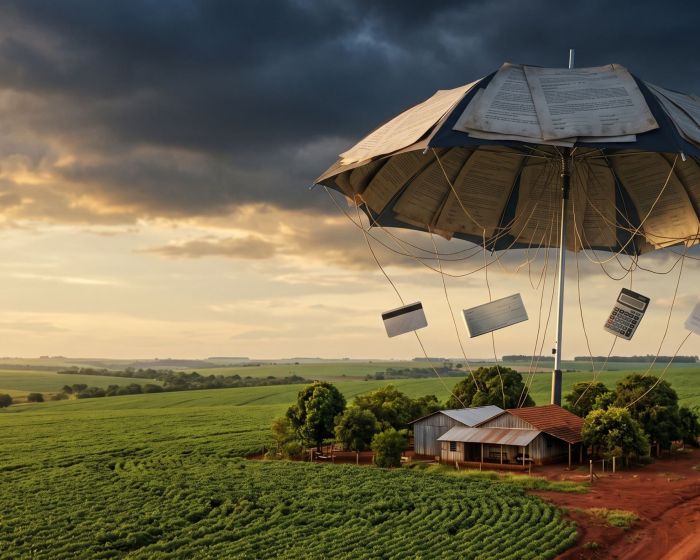 Cláusula guarda-chuva em contrato bancário com fazenda dada em garantia.